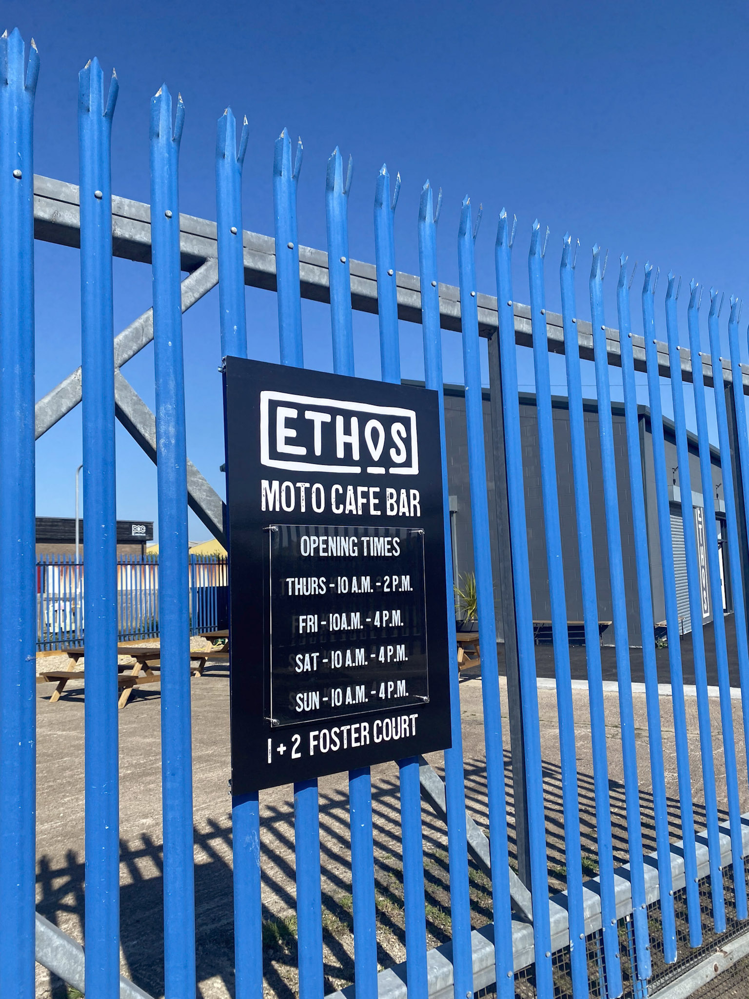 Site perimeter fence banner